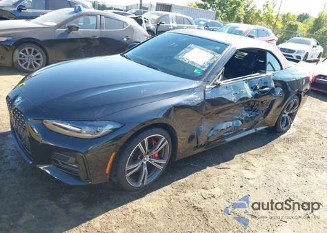 2022 BMW 430I xDrive из США, поврежденный, VIN WBA43AT02NCH76825